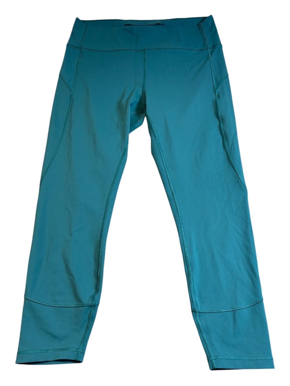 Lululemon In Movement Crop 23โ Everlux Leggings Pacific Breeze Teal Womenโs 12